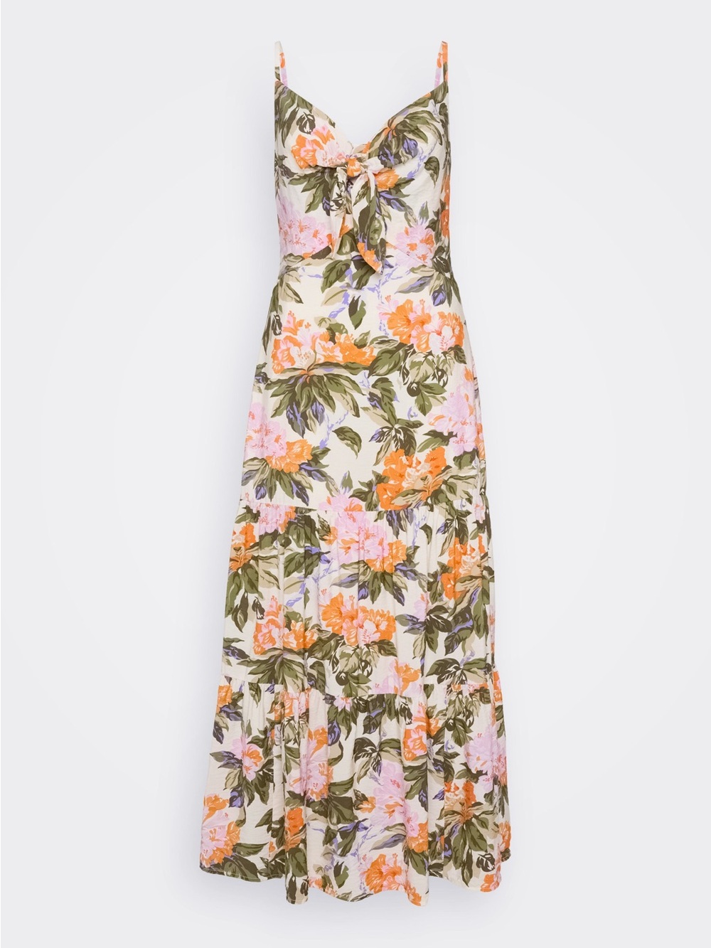 GAP Floral Tie-Front Maxi Dress - size L